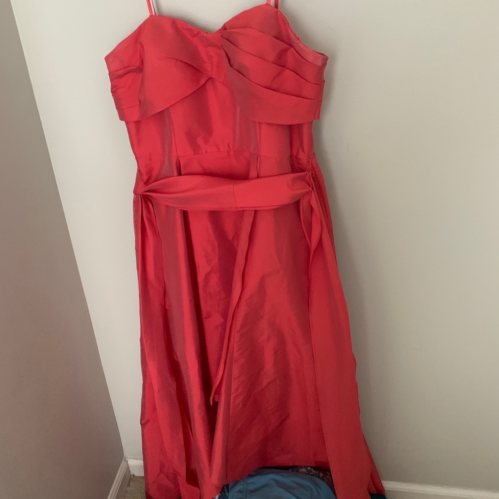 adriana papell strapless gown